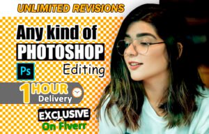 I will do quick photoshop editing very fast